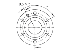 推力角接觸球軸承 ZKLF40100-2RS, 雙向，螺釘安裝，兩側(cè)唇密封