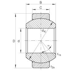 關節軸承 GE8-FO, 根據 DIN ISO 12 240-1 標準，需維護