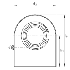 液壓桿端軸承 GF70-DO, 根據(jù) DIN ISO 12 240-4 標(biāo)準(zhǔn)，帶焊接面，需維護(hù)